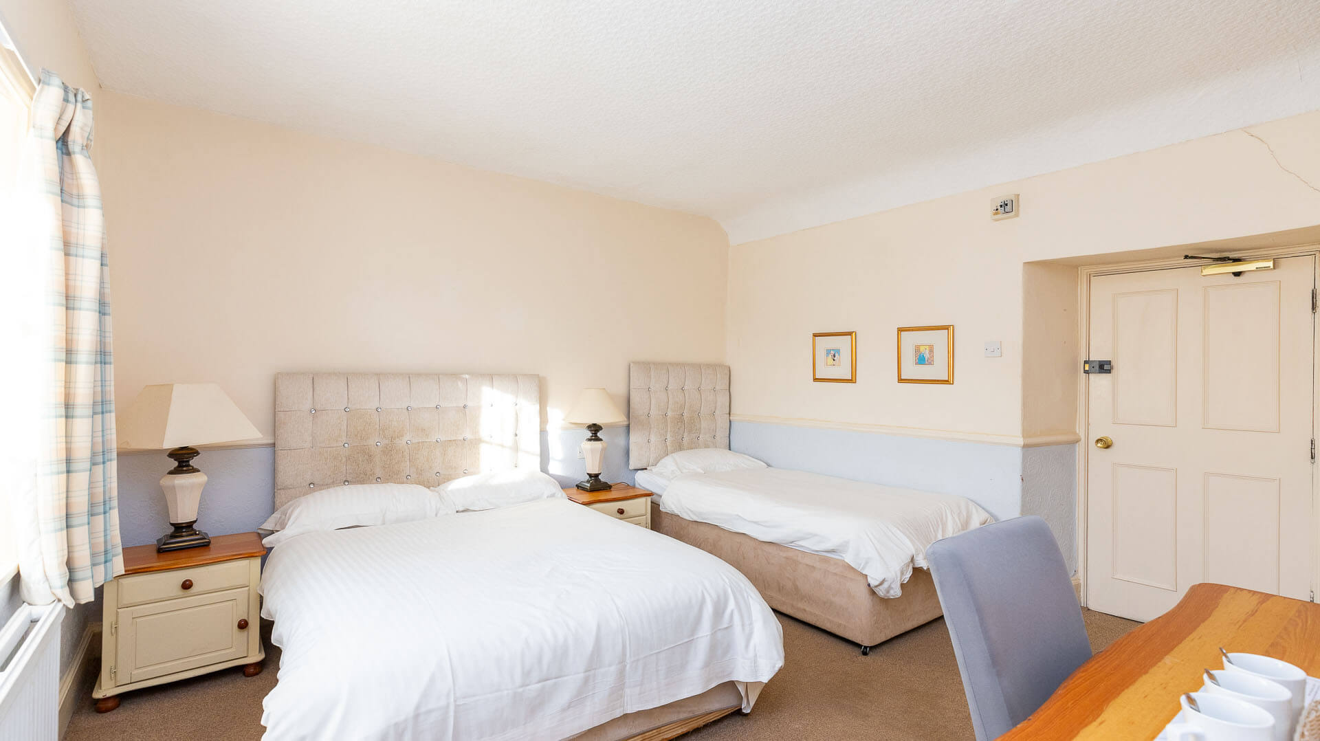 The Sibson Inn Main Bedroom free-standing bath